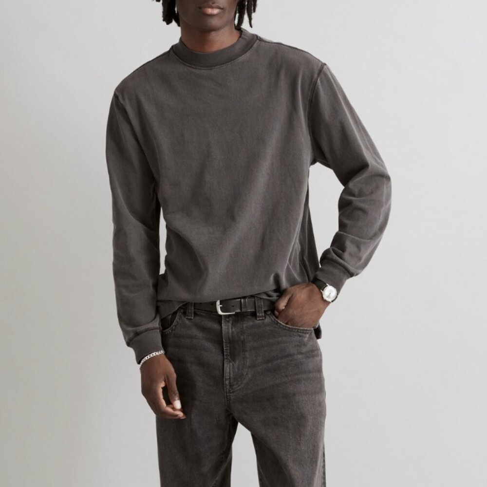 Madewell Charcoal Long Sleeve Tee